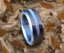 Titanium & Opal ring, wedding ring engagement ring  for sale  RUARDEAN