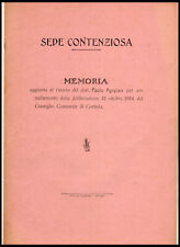 1914 sede contenziosa usato  Rovigo