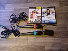  PlayStation 2 PS2 SingStar Microphone Bundle W/ 2 Games 2 Microphones for sale  Shipping to South Africa