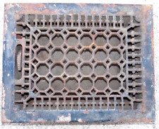 Grelha de piso antiga vitoriana ornamentada ferro fundido registro térmico com persianas 14x11 comprar usado  Enviando para Brazil