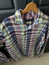 Used, RALPH LAUREN Shirt Mens Large Multicoloured Linen Long Sleeve  for sale  Shipping to South Africa