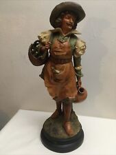 Estatua/figura de Johann Maresch hombre con sombrero, cesta y jarra JM 6157 segunda mano  Embacar hacia Argentina