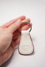 Nwot Dooney & Bourke White Pebble Leather Key Chain Ring for sale  Shipping to South Africa