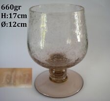 Occasion, verrerie de BIOT verre a cocktail bullé / hauteur : 17cm , 660gr , Ø maxi :12cm d'occasion  Marans