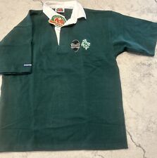 Camisa de rugby bárbara para hombre XL ""Bushmills"" verde oscuro manga corta segunda mano  Embacar hacia Mexico