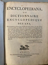 Diccionario Enciclopédico De Ana Enciclopedia ￼Enciclopedia 1791 Panckoucke segunda mano  Embacar hacia Argentina