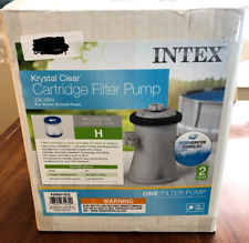Intex 28601EG Krystal Clear Above Ground 330 GPH Swimming Pool Cartridge Filter, used for sale  Shipping to South Africa