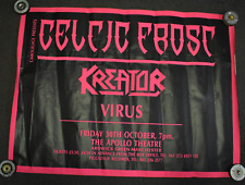 Cartaz enorme concerto Celtic Frost Kreator Virus 30/10/87 Apollo Theatre Reino Unido 30x39 comprar usado  Enviando para Brazil