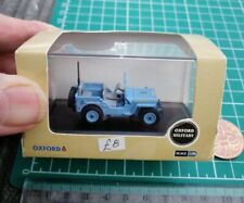 Used, Oxford Military Willy WB Seebees US Navy. (Light Blue). 1 :76 Diecast Model.  for sale  ST. IVES