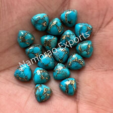 Lote de piedras preciosas sueltas cabujón de cobre azul natural turquesa billón de 6 a 20 mm segunda mano  Embacar hacia Mexico