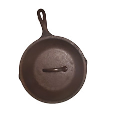 Vintage Lodge Cast Iron 10 1/4” Skillet 8SK USA  with Lid for sale  Shipping to South Africa