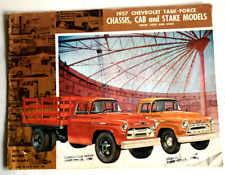 1957 CHEVROLET TASK-FORCE CHASSI CABINE E ESTACA MODELOS CARRO FOLHETO AUTOMÁTICO 3000-4000 comprar usado  Enviando para Brazil