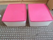 2 X LARGE TUPPERWARE BOXES, FREEZER PROOF, IDEAL FOR CAKES, used for sale  Shipping to South Africa