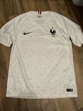 Camiseta deportiva de fútbol Nike France blanca francesa top 612608LD9 para hombre M mediana, usado segunda mano  Embacar hacia Argentina