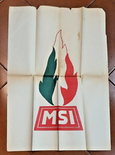 M.s.i.raro manifesto originale usato  Roma