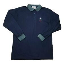 Golfino Proline Long Sleeve Golf Polo Soft Polyester Stretch Blue Men's Medium for sale  Shipping to South Africa