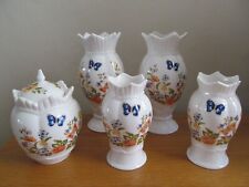 Used, Aynsley Cottage Garden Bone China Windsor  Items 4 Vases 1 x Lidded Pot for sale  Shipping to South Africa