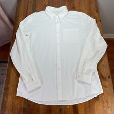 Camisa Oxford Masculina Lululemon XL Branca Botão para Cima Casual Preppy Performance comprar usado  Enviando para Brazil