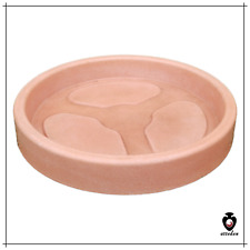 Sottovaso rotondo in resina colore terracotta per vasi plastica da esterno cm 30 usato  Civitanova Marche