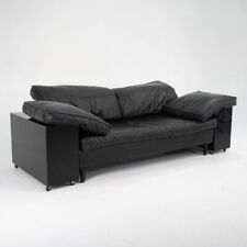 1980s Eileen Gray Lota Sofa for ClassiCon in Black Leather with Lacquered Wood for sale  Shipping to South Africa