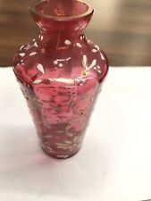 Ruby glass vase for sale  MANCHESTER