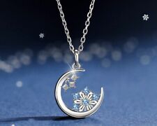 Crystal snowflake moon for sale  SOUTHSEA