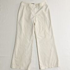 Pantalones de lana Burberry London pierna ancha talla 10 para mujer color crema segunda mano  Embacar hacia Mexico