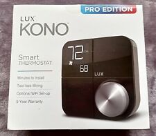 Termostato Lux Kono Pro Smart Wi-Fi com intercambiável preto aço inoxidável comprar usado  Enviando para Brazil