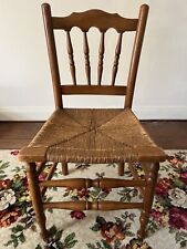 Usado, Cadeira de madeira antiga com assento Rush comprar usado  Enviando para Brazil