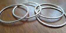 Bangle bracelets silver for sale  Westport