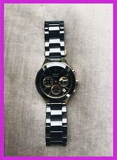 Gebraucht, DKNY Uhr, Chronograph/ Damenuhr/ schwarz / gold, Black Ceramic/ Neupreis:249,99€ gebraucht kaufen  Stuttgart