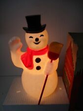 Usado, Luz de Navidad vintage Paramount Electric Co en caja original - muñeco de nieve con escoba segunda mano  Embacar hacia Argentina