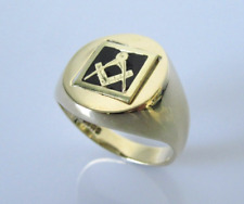 Gold masonic ring for sale  LONDON
