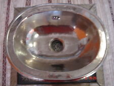 MOROCCAN MEDIUM OVAL COPPER HANDMADE BATHROOM SINK/BASIN - MINOR IMPERFECTION for sale  Shipping to South Africa