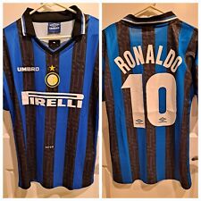 Camiseta 1997-1998 RETRO R9 Ronaldo Nazario HOME (Adulto M), usado comprar usado  Enviando para Brazil