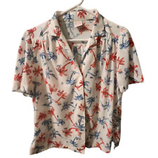 Camisa Graff Californiawear Palm Tree Patriotic Vintage Feita nos EUA Leve comprar usado  Enviando para Brazil