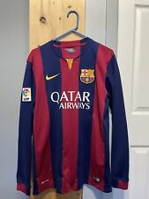 Camiseta deportiva Barcelona Home 2014 manga larga, usado segunda mano  Embacar hacia Argentina