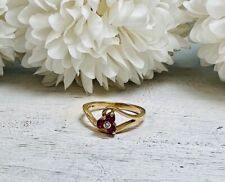 14K Pink Topaz and Diamond Trefoil Cluster Gold Flower Ring Size 4 3/4, used for sale  Shipping to South Africa