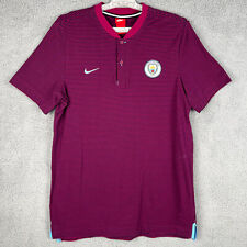 Camisa de futebol Nike Manchester City Henley masculina listrada grande rosa/azul, usado comprar usado  Enviando para Brazil