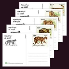 Usado, Cartões de papelaria Níger 2022 MNH Big Cats conjunto de 5 cartões 100% papel reciclado comprar usado  Enviando para Brazil