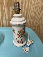 11.5" table lamp vtg-antique? Asian print Gold Trim Leviton electrical Colorful for sale  Shipping to South Africa