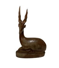 Carved wooden gazelle for sale  OSWESTRY