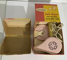 Secador de pelo eléctrico Kenmore 8710 rosa vintage con soporte en caja frío caliente ¡FUNCIONA!! segunda mano  Embacar hacia Argentina