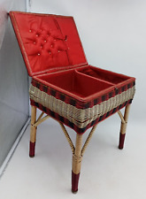 Vintage red wicker for sale  Shipping to Ireland