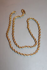 14K YELLOW GOLD ROPE TWIST NECKLACE 25.5GRAMS (pp) for sale  Shipping to South Africa