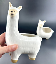 White ceramic llama for sale  Chesterton