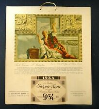 1934 raro calendario usato  Albenga