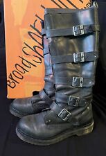 Dr Martens Phina Tall Buckle Strap Knee Boots 38/7M for sale  Shipping to South Africa