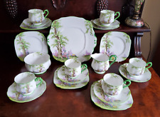 Vintage 1940s Royal Albert Greenwood Tree Bone china tea set for six for sale  Shipping to South Africa