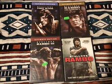 Lote de 4 DVDs Rambo: First Blood / Part II / Part 3 / Rambo 2008 SYLVESTER STALLONE comprar usado  Enviando para Brazil